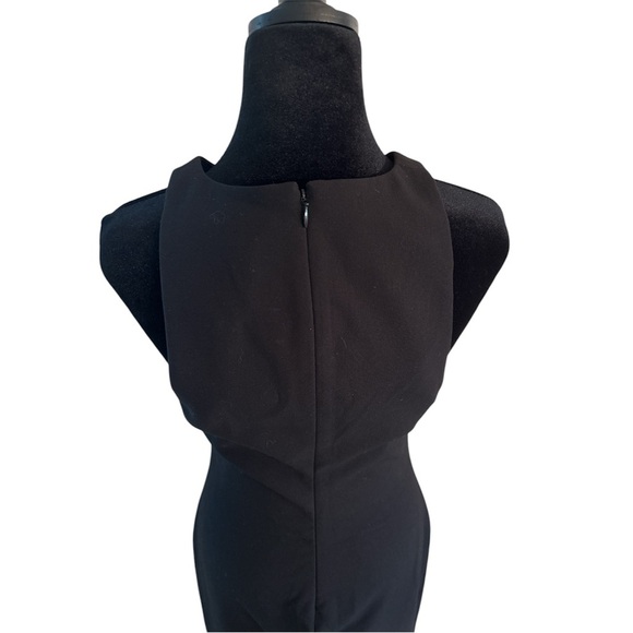 Likely High Neck Front Slit Form Fitting Black Dress 0102 - Picture 6 of 10